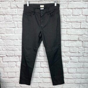 Marcella Monochrome Slate Gray Straight Leg Jeans Size 8